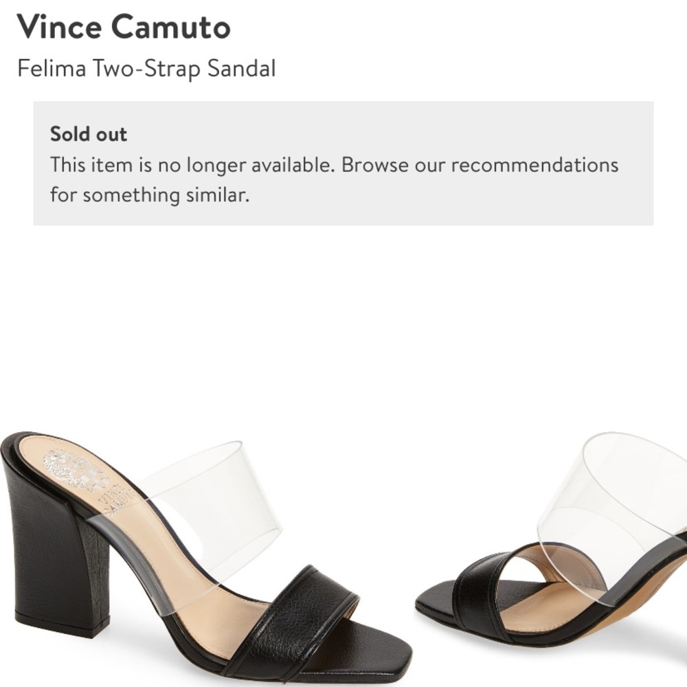 Brand new Vince Camuto Felima two strap sandal